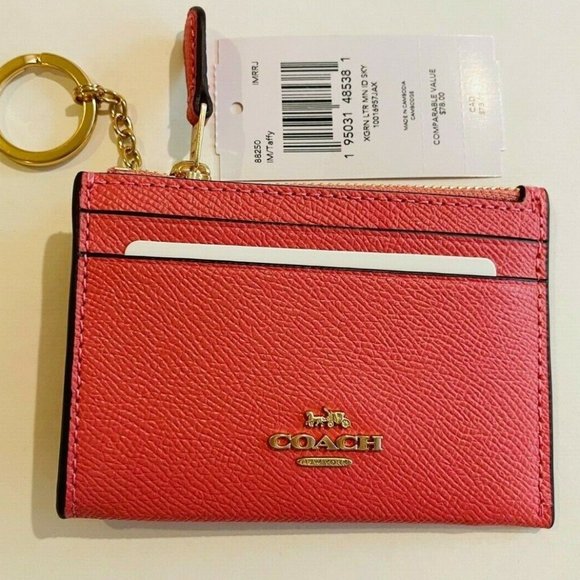 Coach Bags Coach Mini Id Card Case Wallet With Keychain Brand New